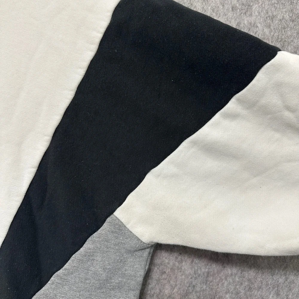 Jordan‎ Flight Tech Pullover Mens XXL White Black Colorblock 1/4 Zip Sweatshirt